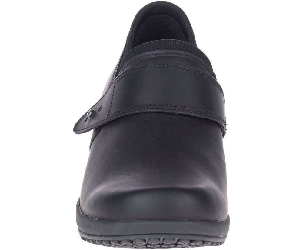 Slip On Senhora - Merrell Valetta Pro Moc Work - Pretas - MPR359180